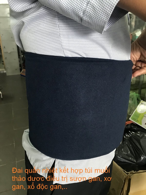 Đai quấn nóng điều trị hỗ trợ bệnh gan, thải độc gan - Y Khoa Kim Minh 0933455388