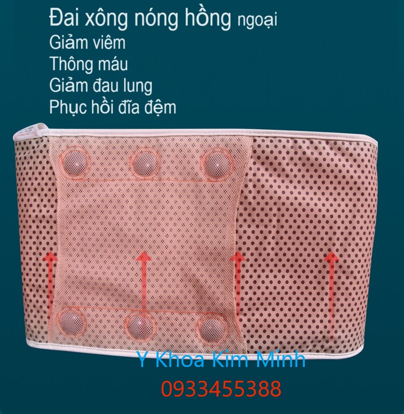 Đai cột sống hồng ngoại trị đau lưng cột sống