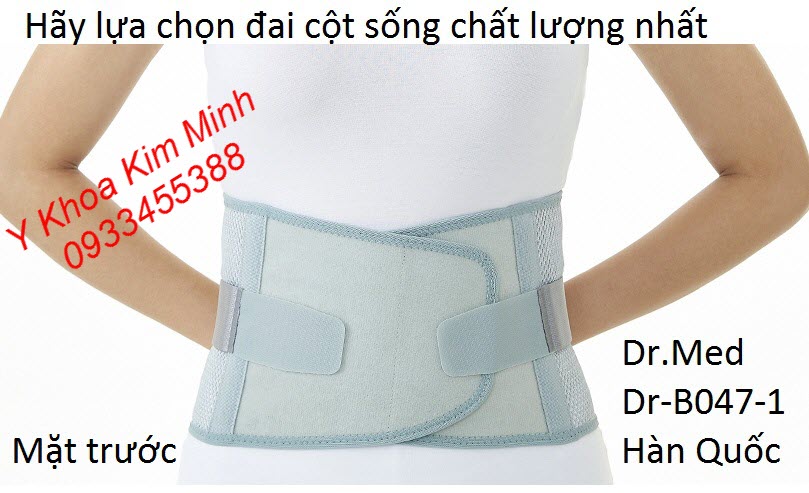 Đai cột sống lưng Hàn Quốc Dr.Med Dr-B047-1 dùng cho người đau côt sống và thoát vị đĩa đệm - Y Khoa Kim Minh