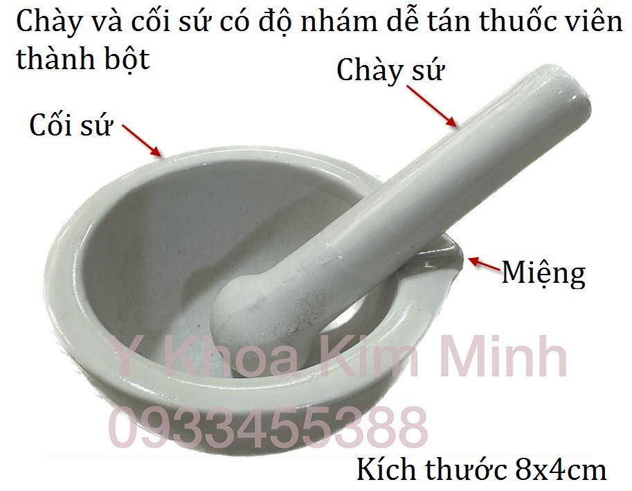 Dụng cụ tán thuốc viên thành bột cho bé uống, người bệnh sử dụng
