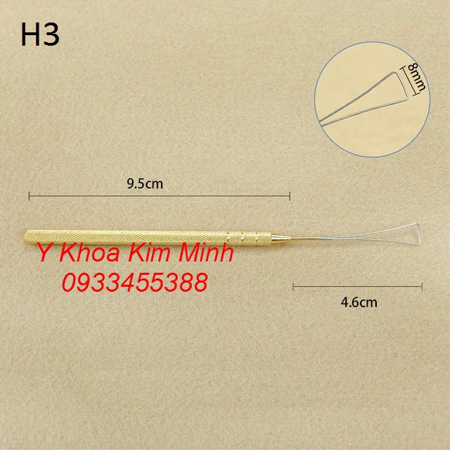 Dụng cụ nhấn mí tạo mắt 2 mí bằng inox Cây nhấn mí, dụng cụ inox nhấn mí tạo mắt 2 mí