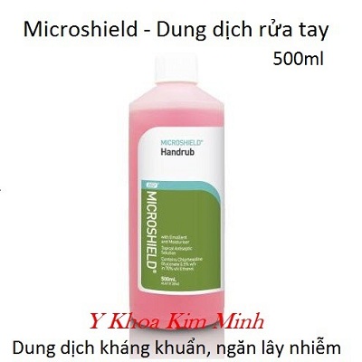 Dung dịch rửa tay nhanh Mircroshield dùng cho bác sĩ y tá - Y khoa Kim Minh Microshiel handrub, dung dịch rửa tay nhanh dùng cho bác sĩ, y tá - Y Khoa Kim Minh