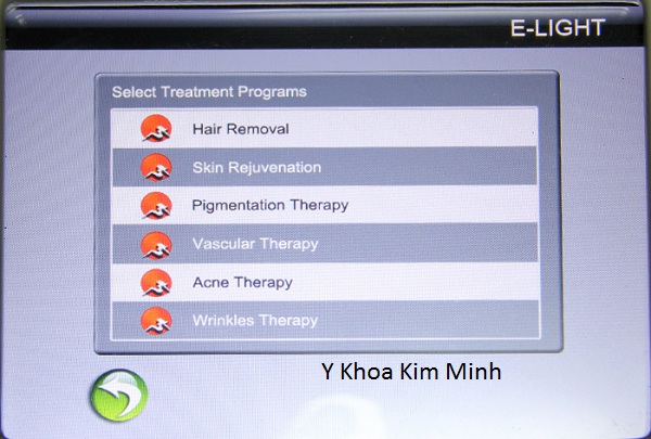 Triệt l&ocirc;ng cơ thể c&ocirc;ng nghệ IPL + RF E-light KS-205