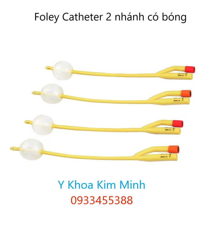 Ống Foley 2 nhánh có bóng