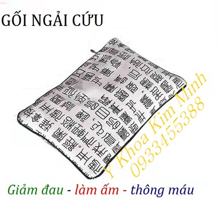 Gối ngải cứu dùng cho người bị đau cổ vai gáy nằm