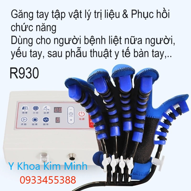 Găng tay tập vật lý trị lệu và phục hồi chức năng người liệt tai biến R930