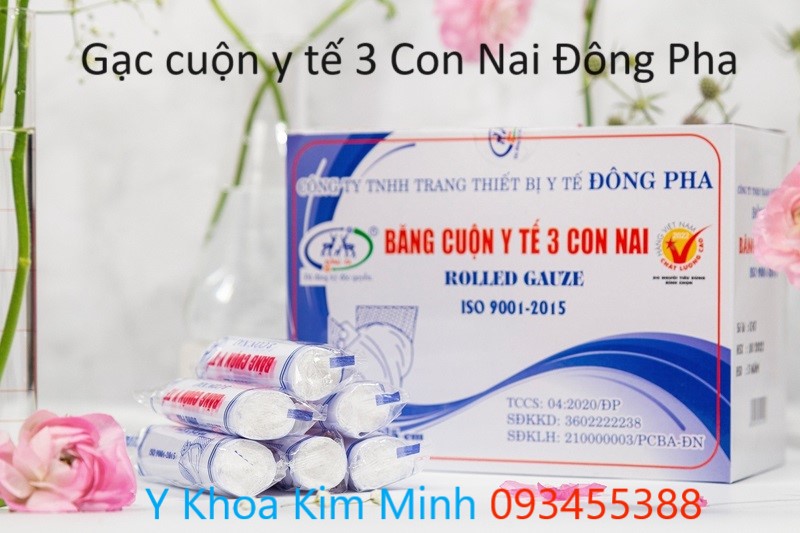 Bán giá sỉ gạc cuộn y tế 3 con nai Đông Pha ở Y Khoa Kim Minh