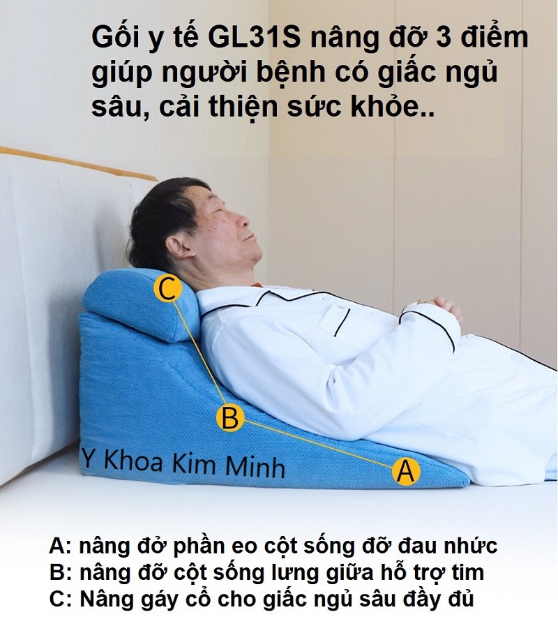 Gối y tế kê lưng mông cổ người bệnh GL31S
