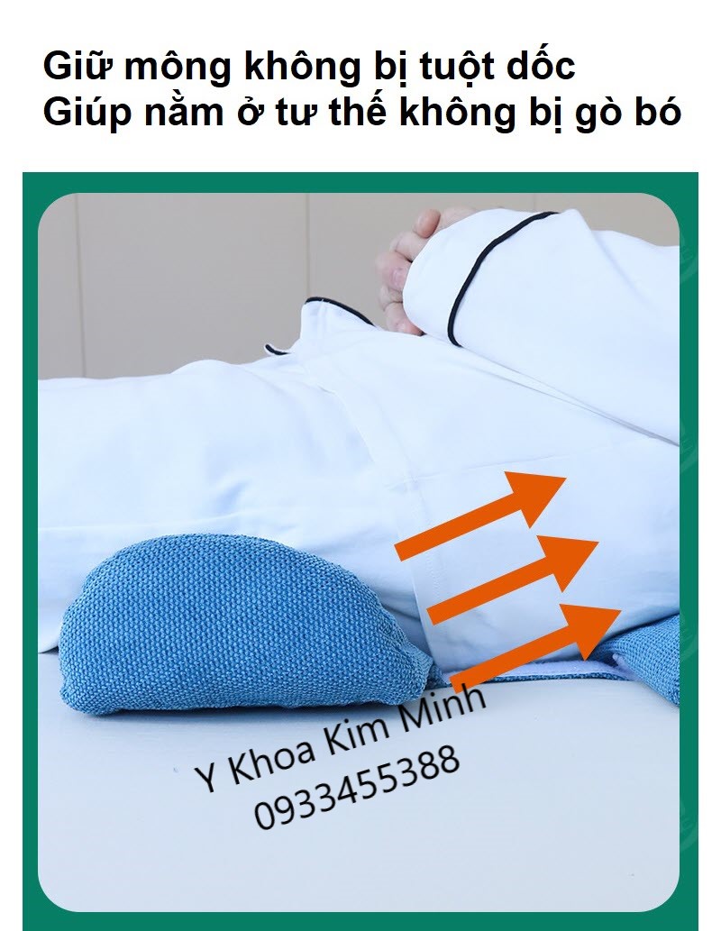 Gối kê lưng người già người bệnh nằm ngủ