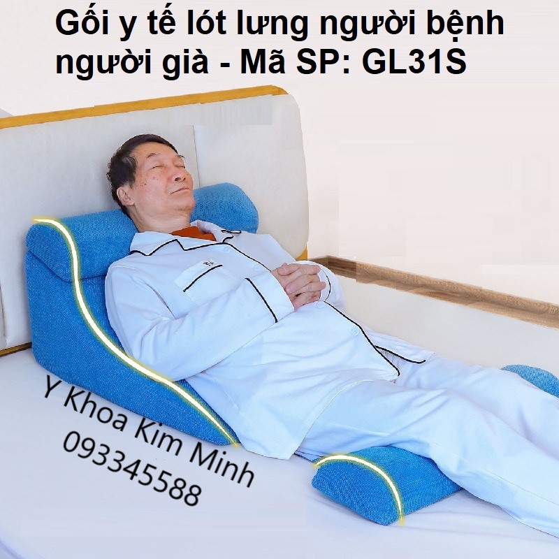 Gối y tế lót lưng người bệnh người già tại nhà GL31S
