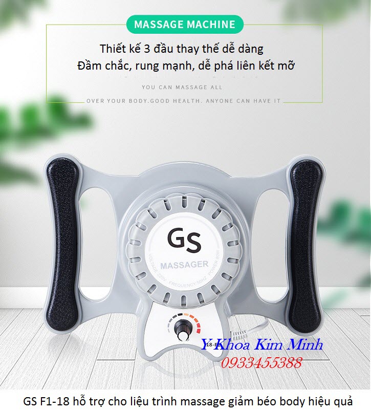 Dia chi ban may massage bung giam beo mini cam tay GS F1-18 tại Sài Gòn - Y Khoa Kim MInh