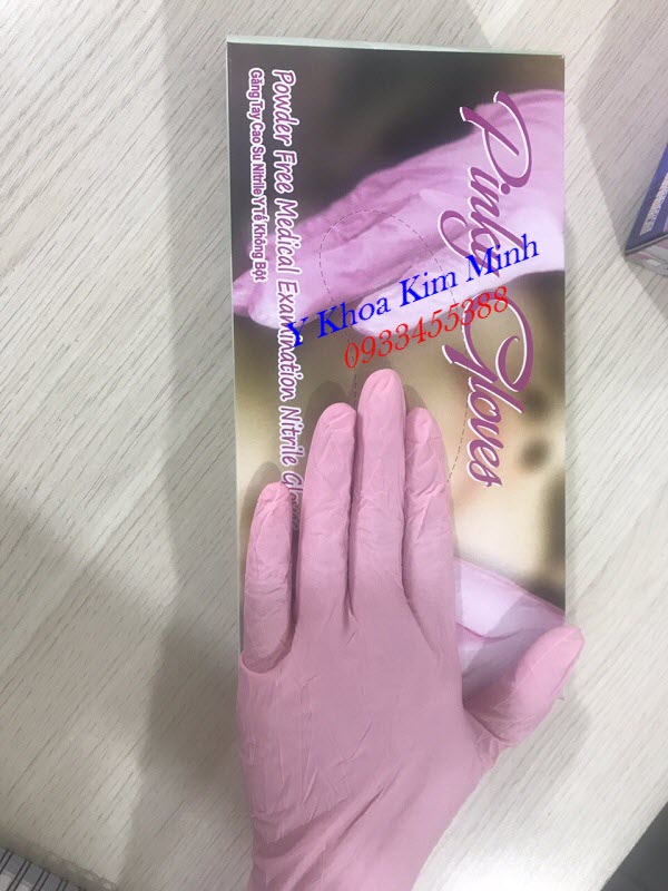 Y Khoa Kim Minh đại lý phân phối bán găng tay màu hồng không bột HTC - Y khoa Kim Minh Găng tay màu hồng không bột HTC nhập khẩu Malaysia - Y Khoa Kim Minh