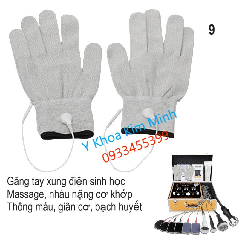Găng tay xung điện sinh học trị liệu của máy massage chạy điện sinh học DDS9