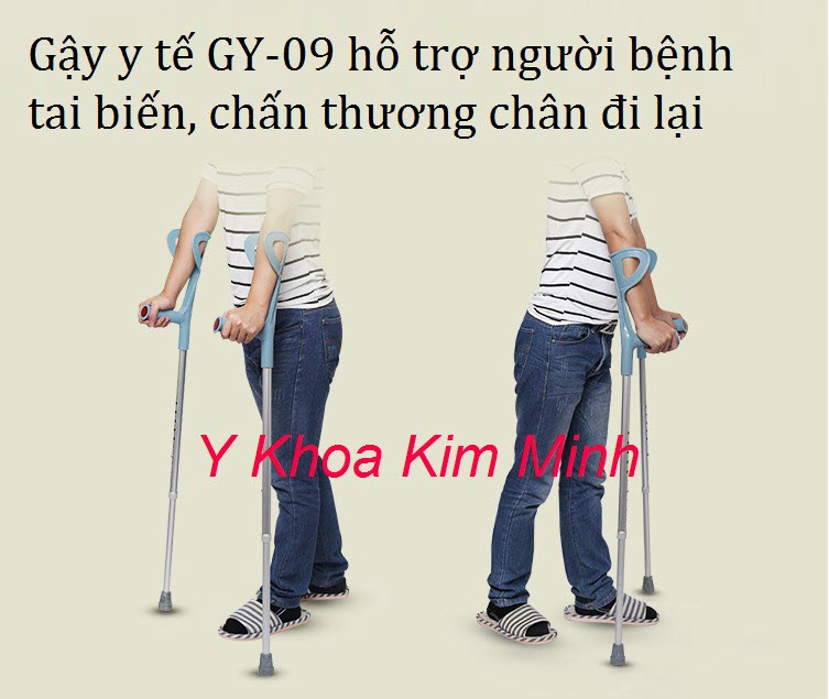 Gậy tâp đi GY-09 dùng cho người bệnh tai biến