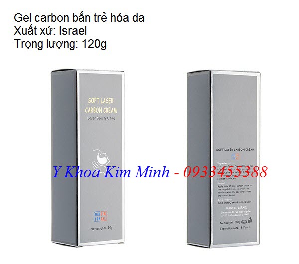 Gel carbon den nhập khẩu Israel dùng bắn laser trẻ hóa da - Y Khoa Kim Minh 0933455388