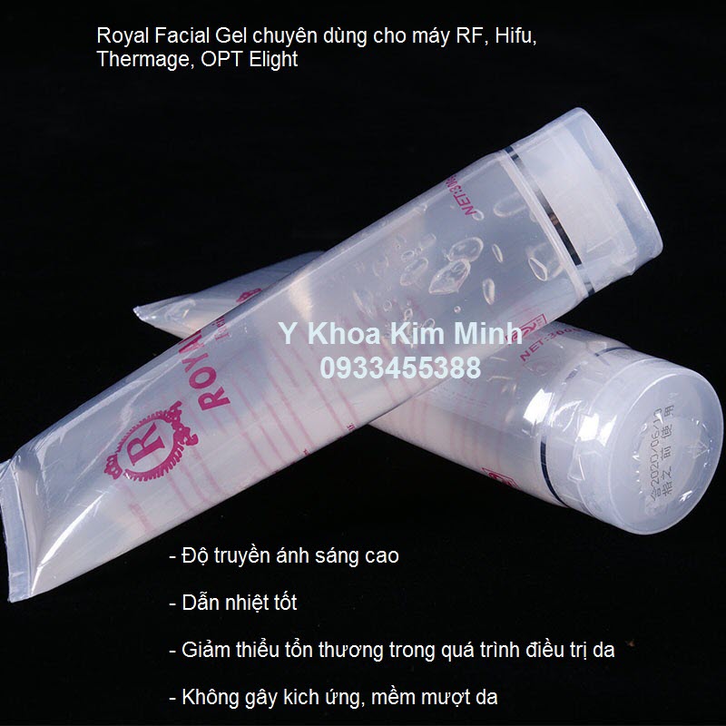 Royal Facial Gel sieu am chuyen dung may RF Hifu Thermage OPT Elight ban tai Kim MInh 0933455388 đường Thành Thái, Phường 14, Quận 10, Tp Hồ Chí Minh Việt Nam