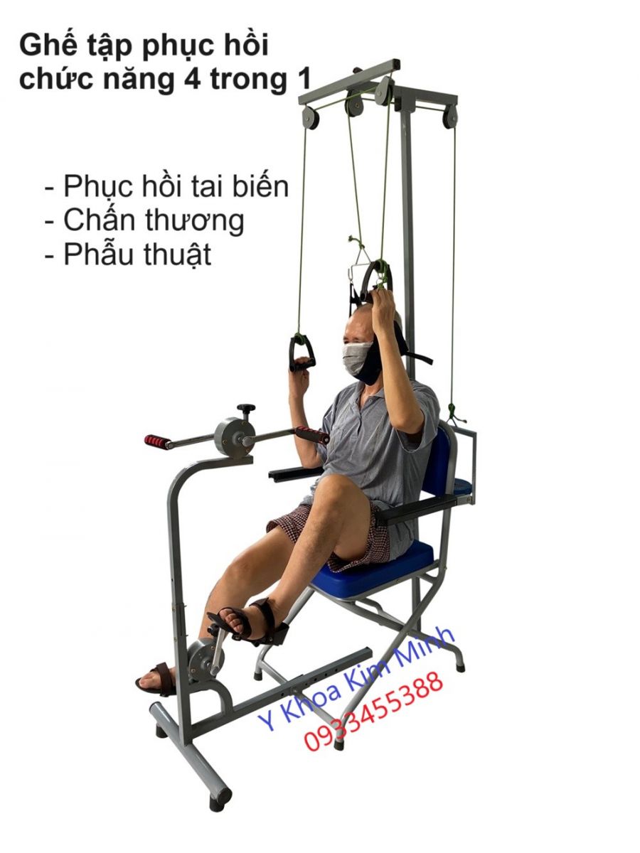Ghế tập phục hồi chức năng 4 trong 1 bán ở Y Khoa Kim Minh