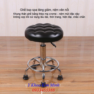 Ghe bup spa cao cap chan chong truot co tang giam chieu cao - Y Khoa Kim Minh