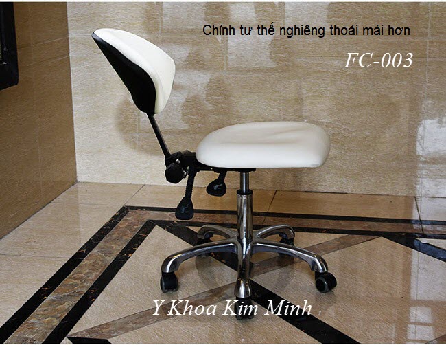Ghế búp thẩm mỹ spa FC003 tăng giảm và ngã nằm thoải mái hơn - Y Khoa Kim Minh