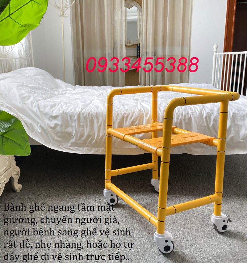 Ghế ngồi đẩy người bệnh đi vệ sinh trực tiếp