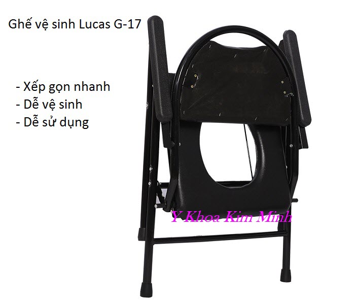 Ghế vệ sinh dùng cho người già người bệnh nhãn hiệu Lucas G-17 - Y Khoa Kim Minh