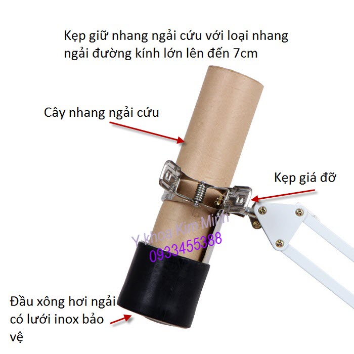 Giá đỡ cây nhang ngải cứu dùng cho đèn đốt ngải XL-76 - Y Khoa Kim Minh