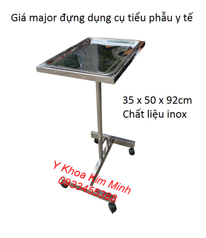 Giá major đựng dụng cụ phẫu thuật, tiểu phẫu y tế