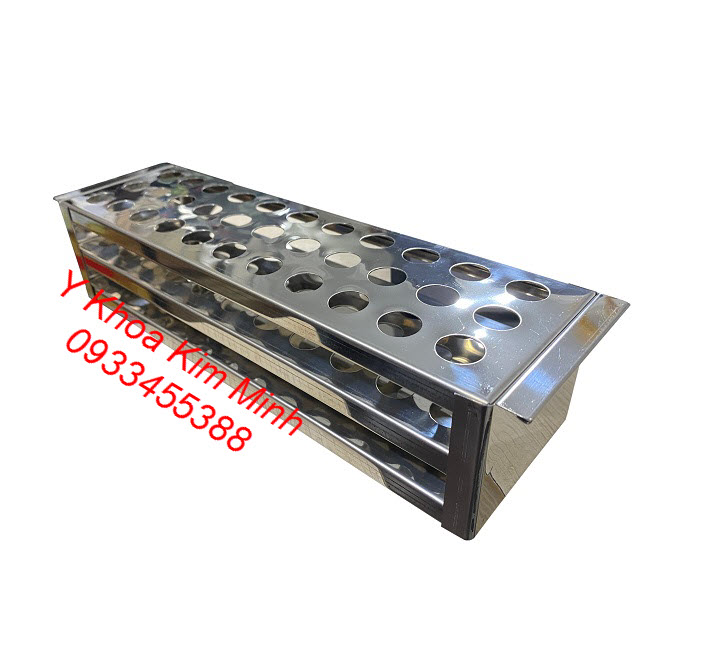 Giá để ống nghiệm dùng nhiều nhất hiện nay Giá ống nghiệm inox sản xuất Việt Nam dùng trong y tế, thẩm mỹ