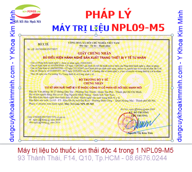 M&aacute;y trị liệu NPL09-M5