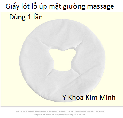 Giấy lót lổ úp mặt giường massage dùng 1 lần bán tại Y Khoa Kim Minh