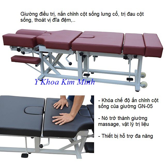 Giường nắn chỉnh điều trị thoát vị đĩa đệm của Mỹ bán tại Việt Nam - Y Khoa Kim Minh