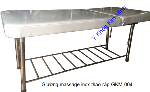 Giuong massage inox tháo ráp Y Khoa Kim Minh