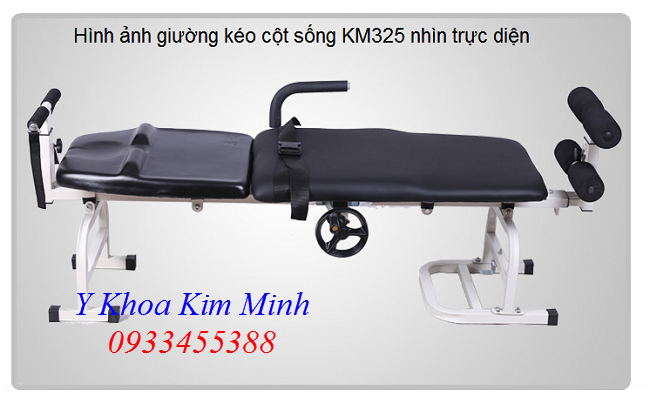 Giường điều trị kéo giãn cột sống KM325 nhìn ngang - Y khoa Kim Minh Hình ảnh nhìn mặt ngang của giường kéo giãn cột sống lưng cổ KM-325 - Y khoa Kim Minh