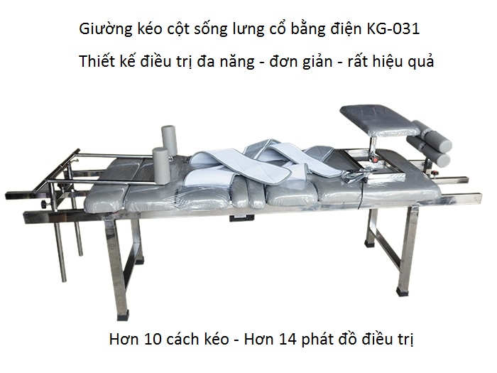 Giường kéo cột sống lưng cổ điều trị thoát vị đĩa đệm GK-031 thiết kế cho năm 2020 - Y Khoa Kim Minh