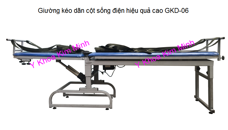 Địa chỉ b&aacute;n giường điện k&eacute;o điều trị cột sống tho&aacute;t vị đĩa đệm GKD-06 Y Khoa Kim Minh sản xuất