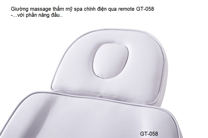 Giường GT-058 chỉnh điện có nâng đầu - Y Khoa Kim Minh Giuong massage spa tham my chinh dien remote GT-058 - Y Khoa Kim Minh 0933455388