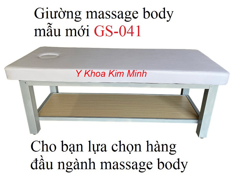 Giường massage body mẫu mới khung chân sắt GS-041 - Y Khoa Kim Minh