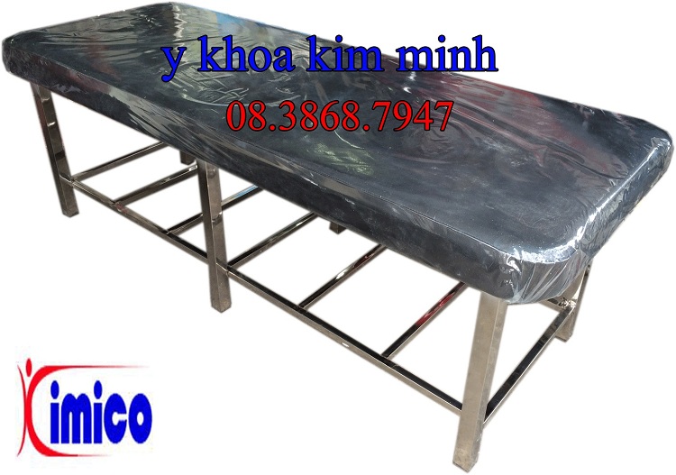 Giuong massage inox chan vuong dung trong cham cuu vat ly tri lieu Y Khoa Kim Minh