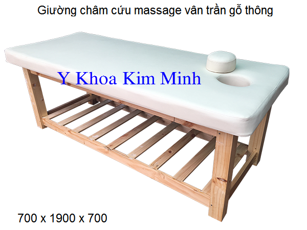 Giuong massage cham cuu van tran go thong ban tai Y Khoa Kim Minh