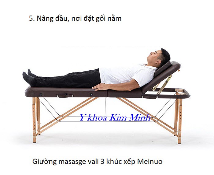 Meinuo, nhãn hiệu giường masasge nâng đầu vali xếp 3 khúc hàng đầu tại Việt  Nam - Y khoa Kim Minh