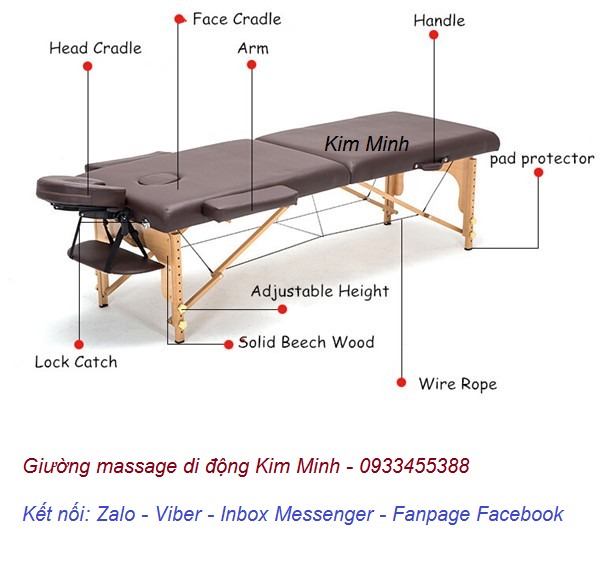 Hinh anh giuong massage di dong nhap khau ban tai tp hochiminh Y Khoa Kim Minh