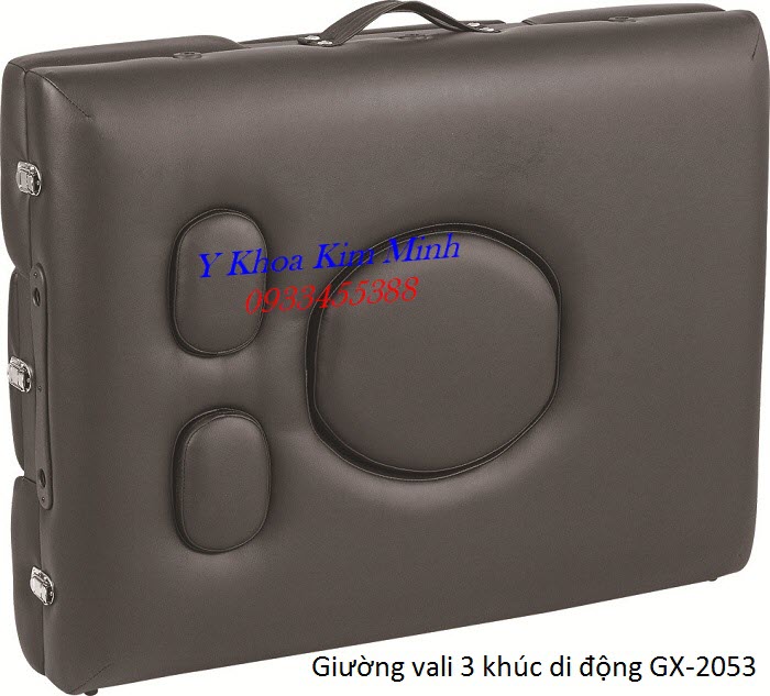 Giường mat xa chăm sóc phụ nữ trước và sau khi sinh dạng vali chịu tải trọng 400kg - Y Khoa Kim Minh Giường massage chăm sóc phụ nữ mang thai trước và sau khi sinh - Y Khoa Kim Minh