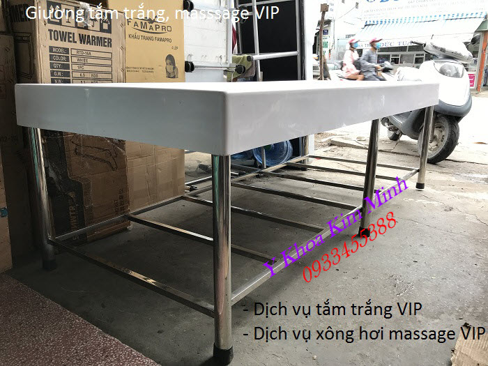 Giường tắm tảo, tắm trắng, giường tắm masssage VIP - Y Khoa Kim Minh Giường tắm trắng, giường tắm massage VIP sản xuất bán tại Y Khoa Kim Minh