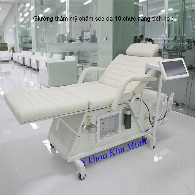 Giường spa thẩm mỹ 10 chức năng chăm sóc da - Y Khoa Kim Minh 0933455388