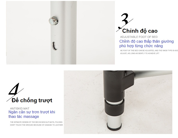 Hinh anh giuong massage nang dau khung than nhom - Y khoa Kim Minh 0933455388