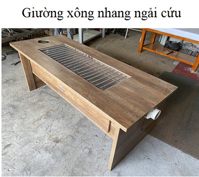 Giường xông nhang ngải cứu chữa bệnh vật lý trị liệu - Y Khoa Kim Minh