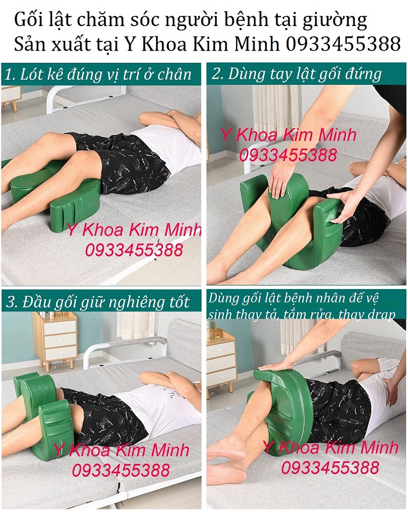Gối lật y tế, gối lật người bệnh chăm sóc tại nhà