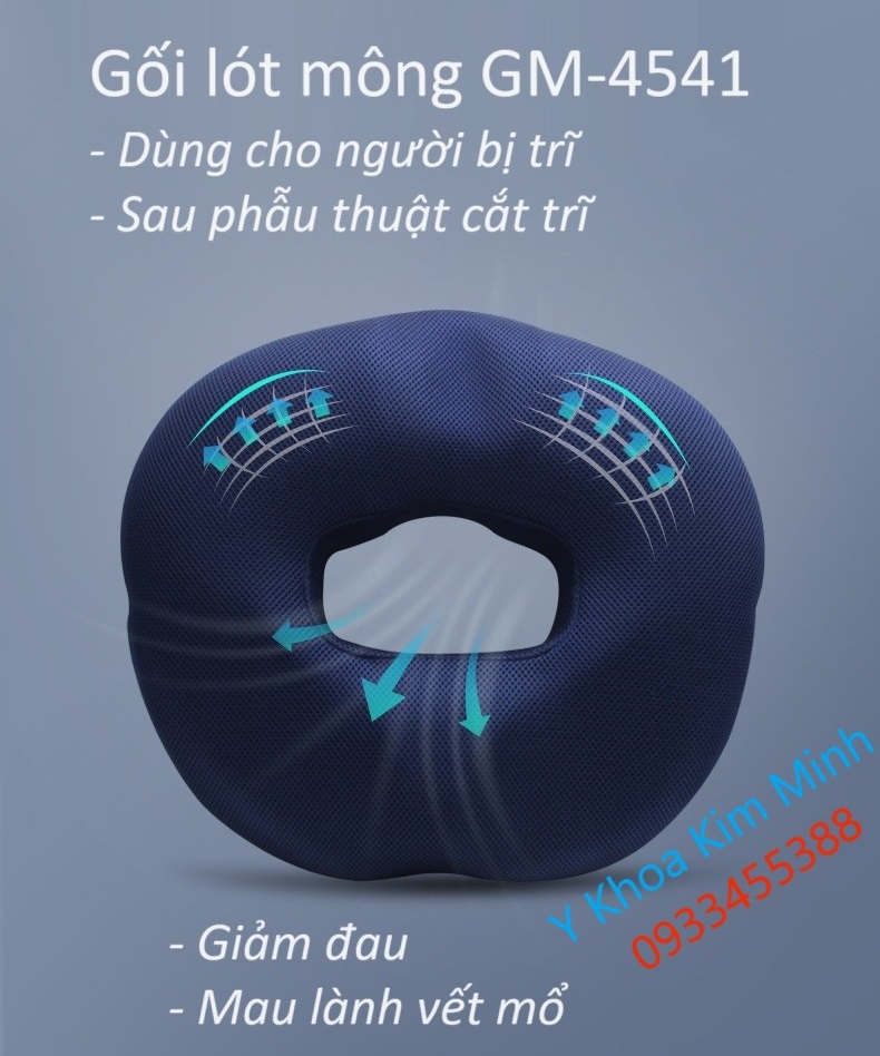 Gối lót mông GM-4541 cho người bệnh sau phẫu thuật cắt trĩ sử dụng