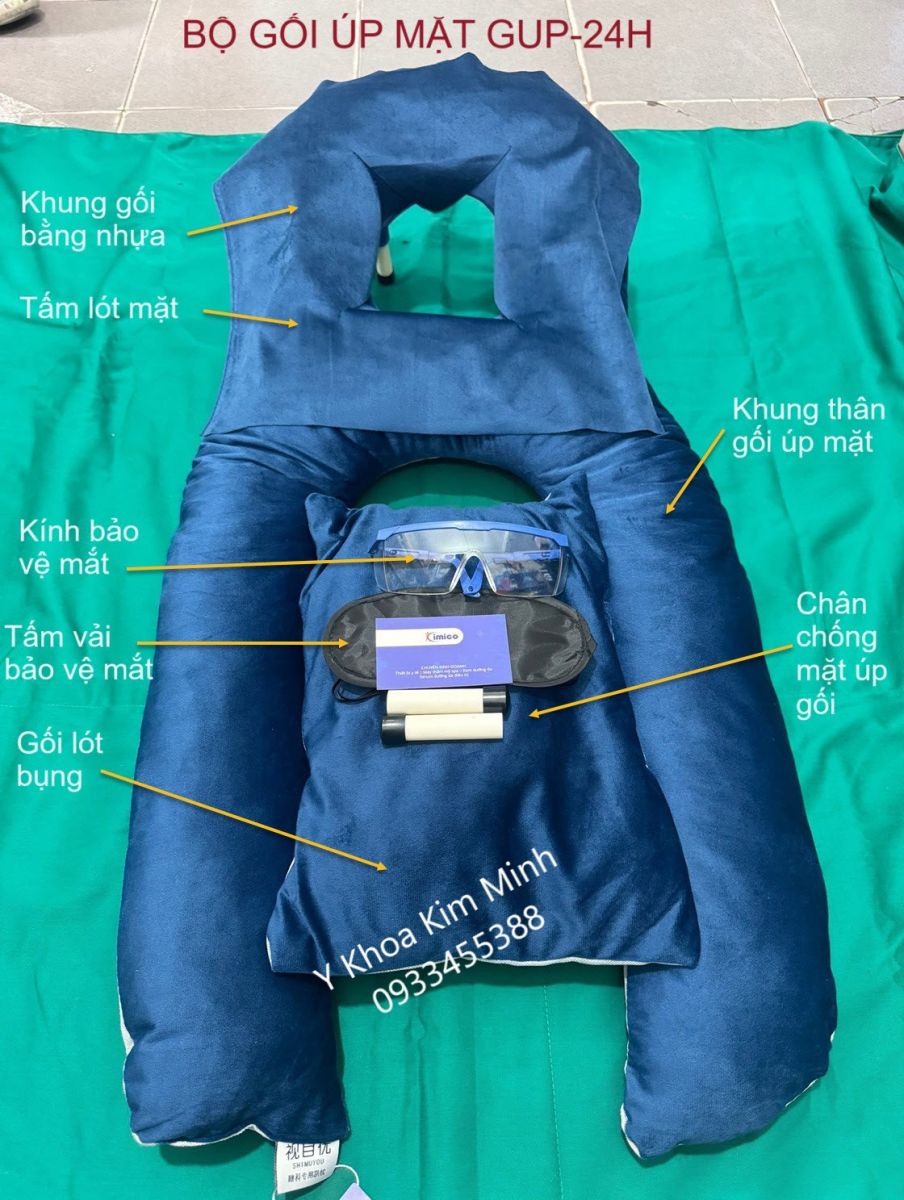 Gối y tế úp mặt GUP-24H dùng cho bệnh nhân dùng sau phẫu thuật giác mạc
