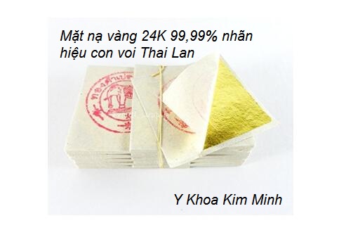Mat na vang mieng 24K Thai lan nhan hieu con voi elephant lam trang sang da  Y Khoa Kim Minh ban tai Tp Hochiminh